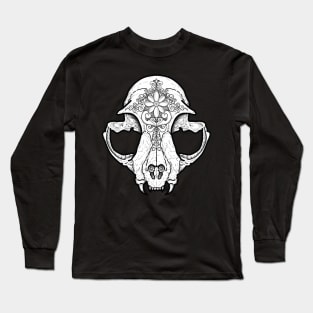 Cat skull design Long Sleeve T-Shirt